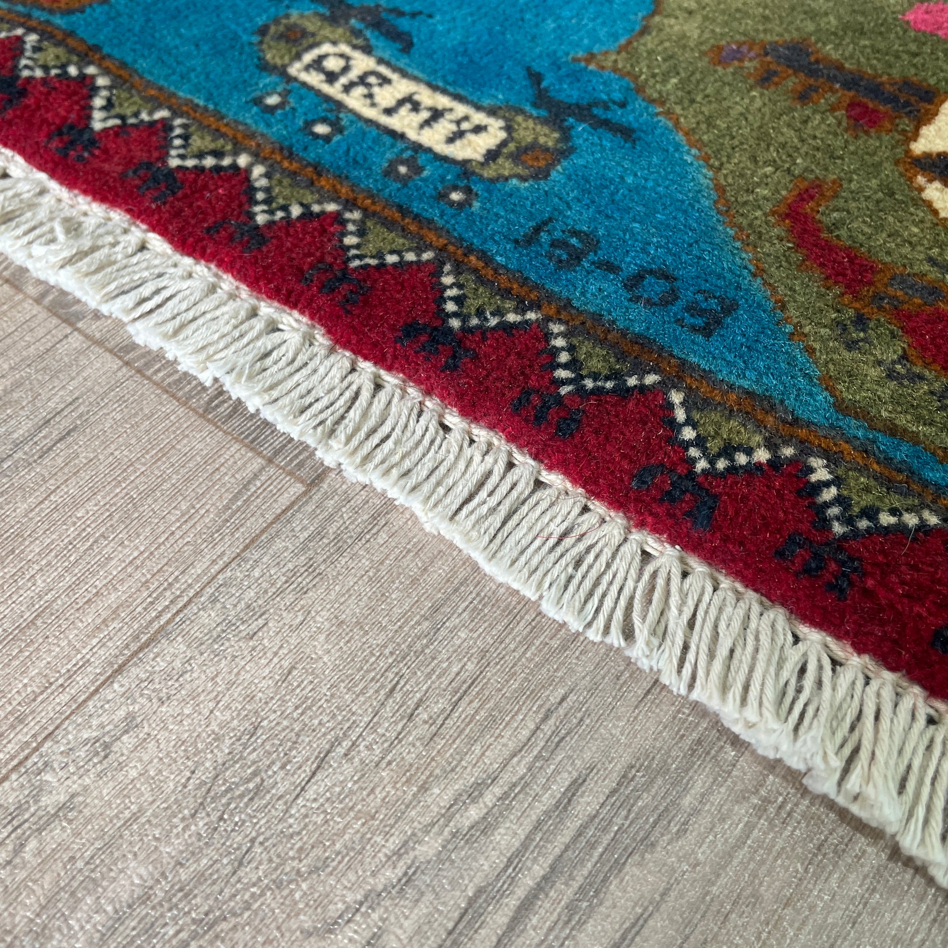 81 x 62 cm | Afghan 9/11 War Rug