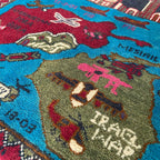 81 x 62 cm | Afghan 9/11 War Rug - Khorasan Rugs
