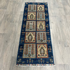 Afghan Ziegler Runner 'Tray of Flowers'