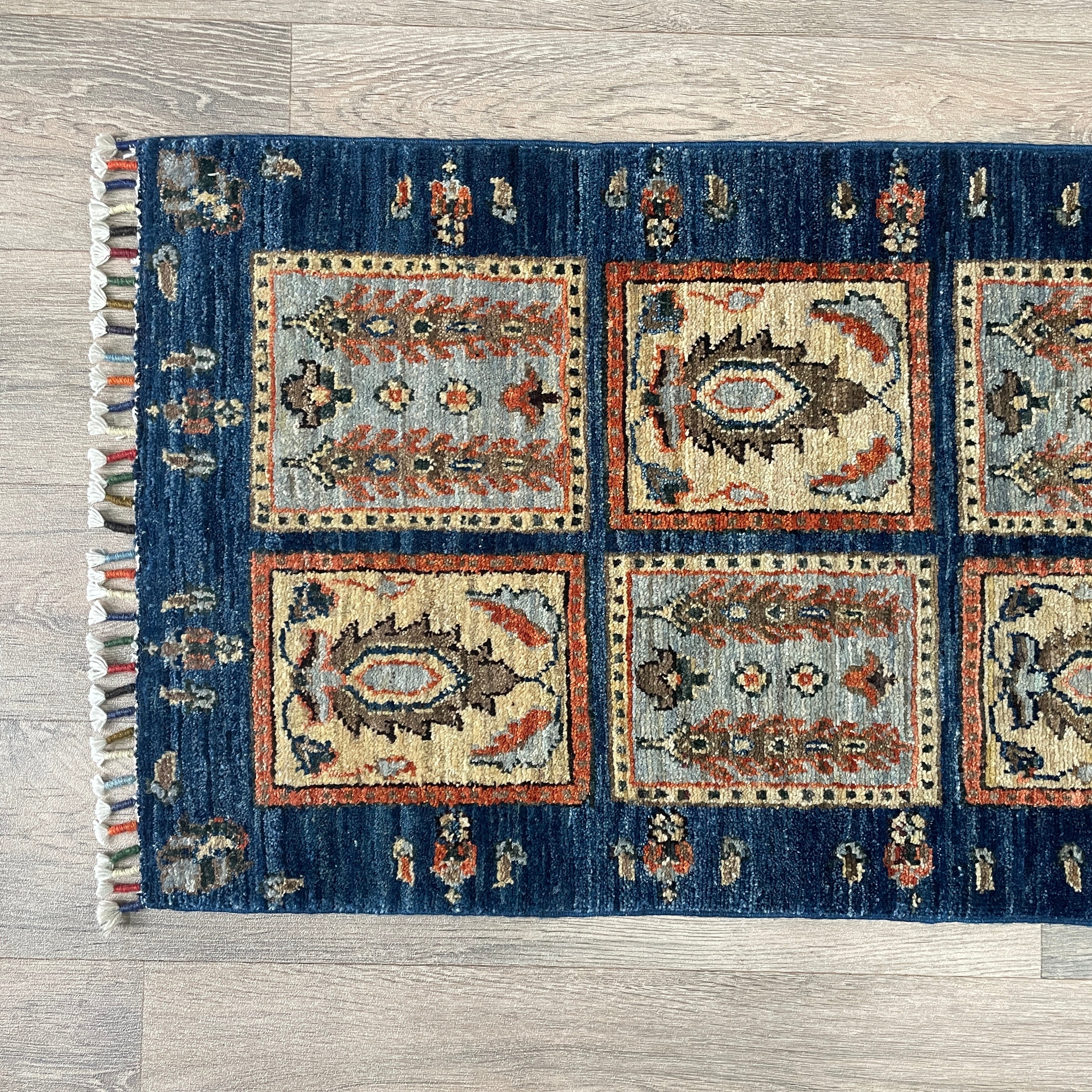 Afghan Ziegler Runner 'Tray of Flowers'