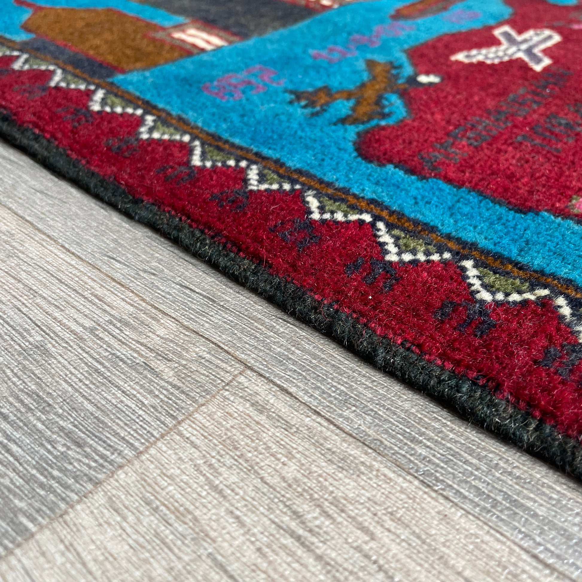 81 x 62 cm | Afghan 9/11 War Rug