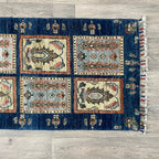 Afghan Ziegler Runner 'Tray of Flowers'