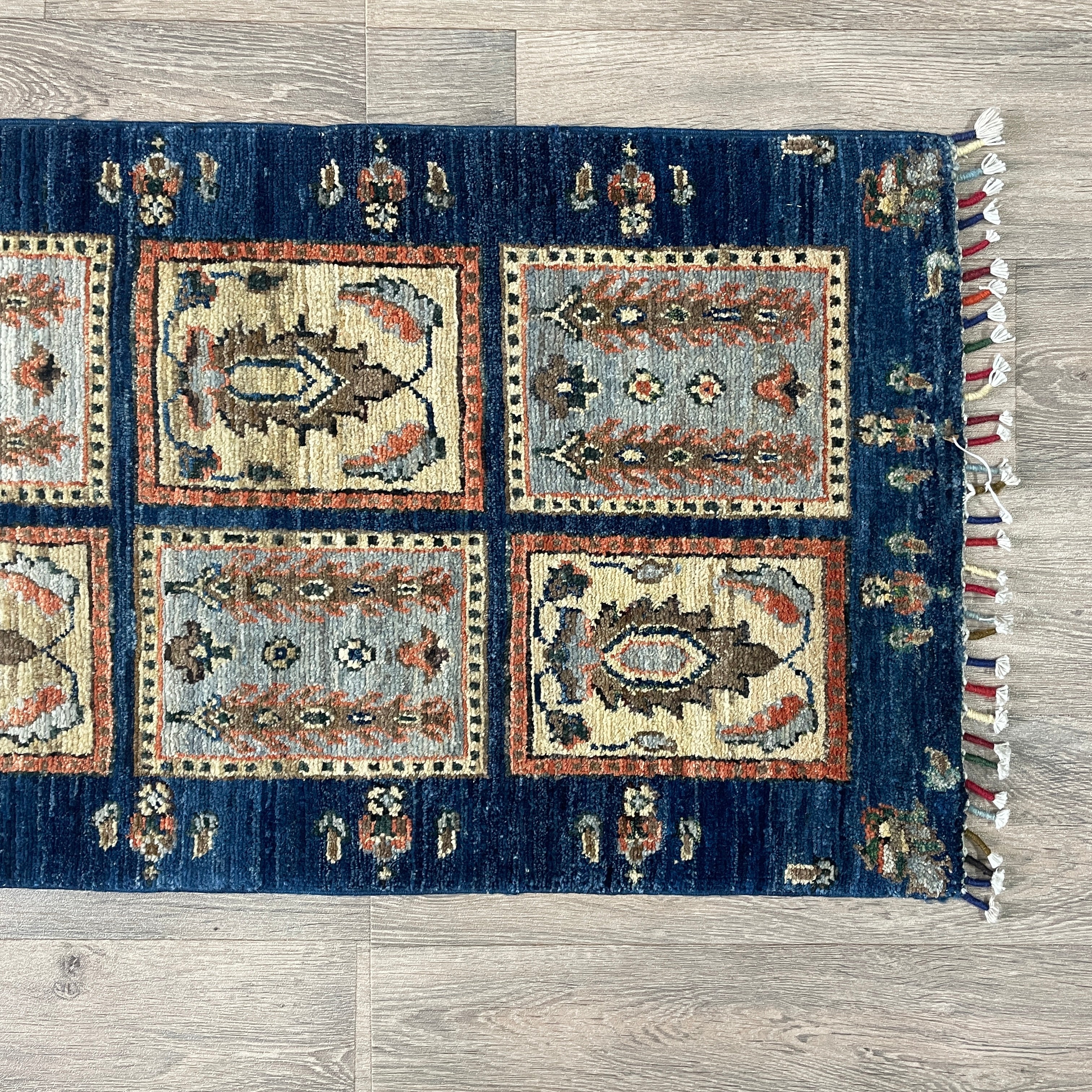 Afghan Ziegler Runner 'Tray of Flowers'