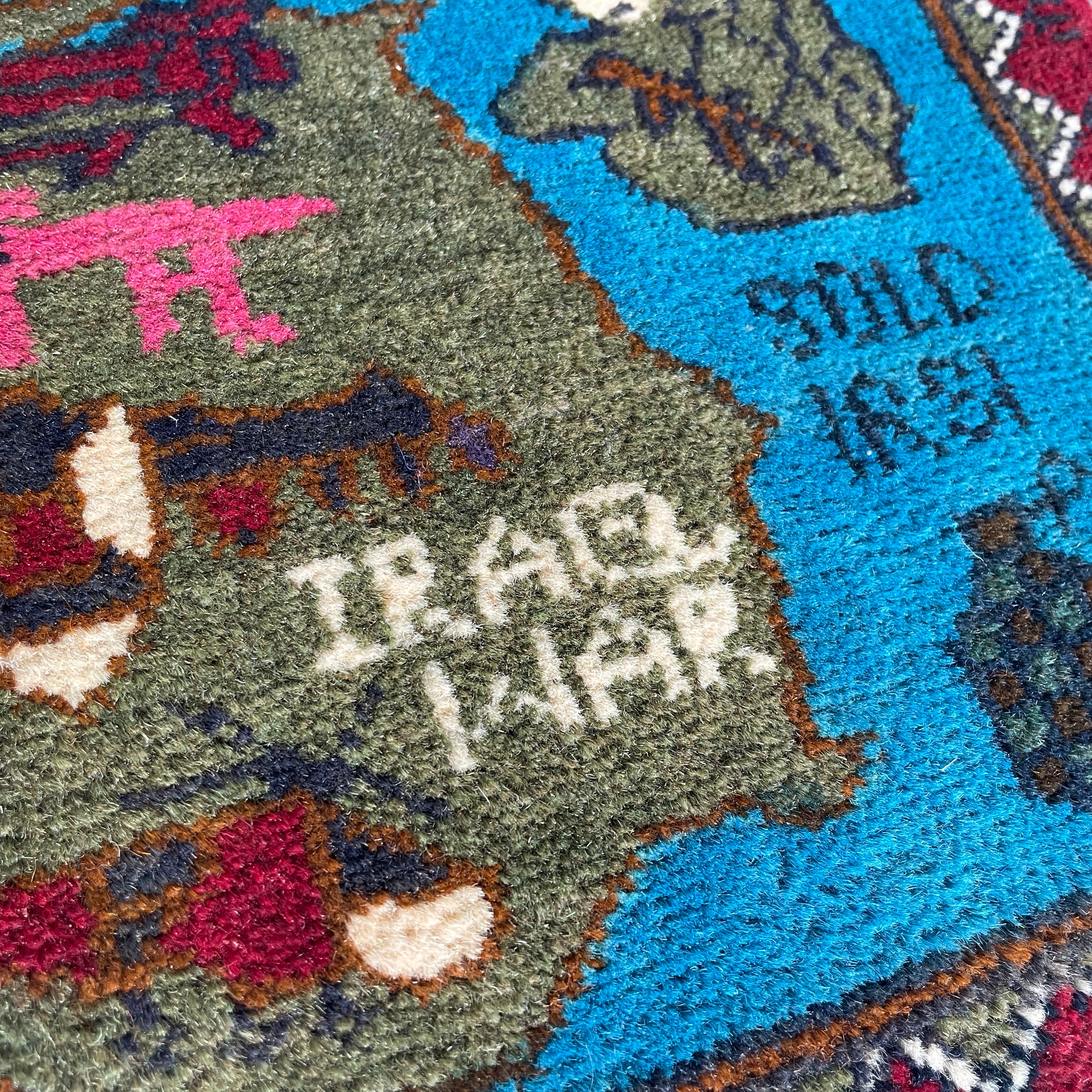 81 x 62 cm | Afghan 9/11 War Rug - Khorasan Rugs