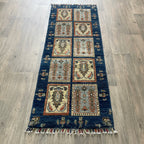 Afghan Ziegler Runner 'Tray of Flowers'