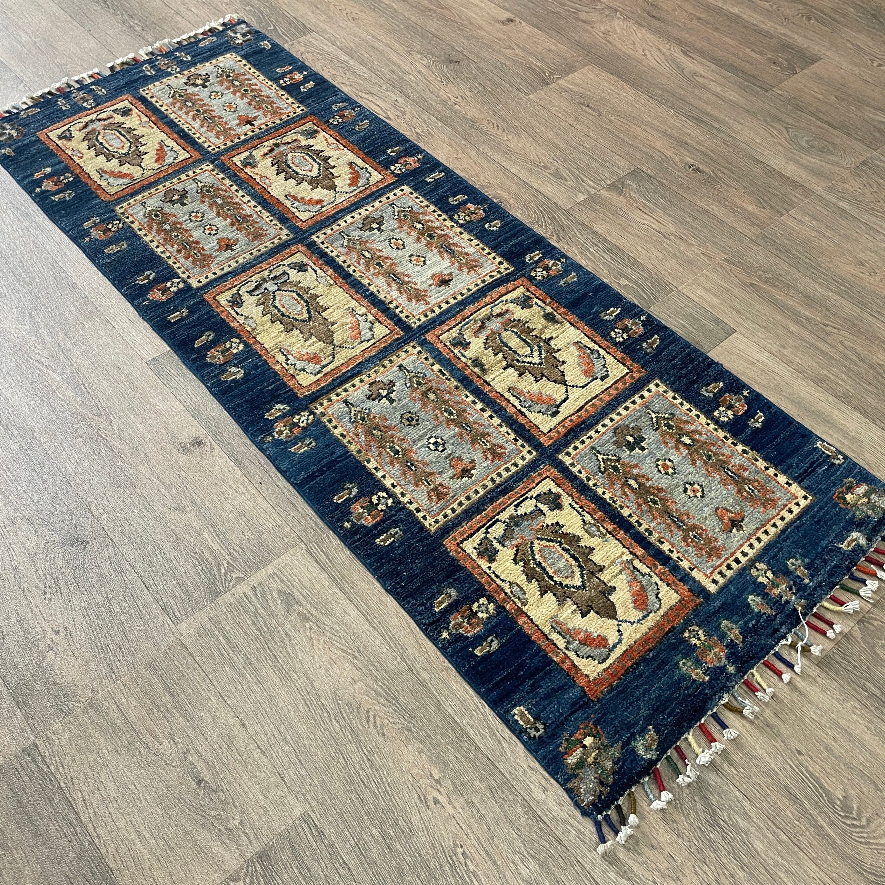 Afghan Ziegler Runner 'Tray of Flowers'