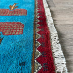 81 x 62 cm | Afghan 9/11 War Rug - Khorasan Rugs