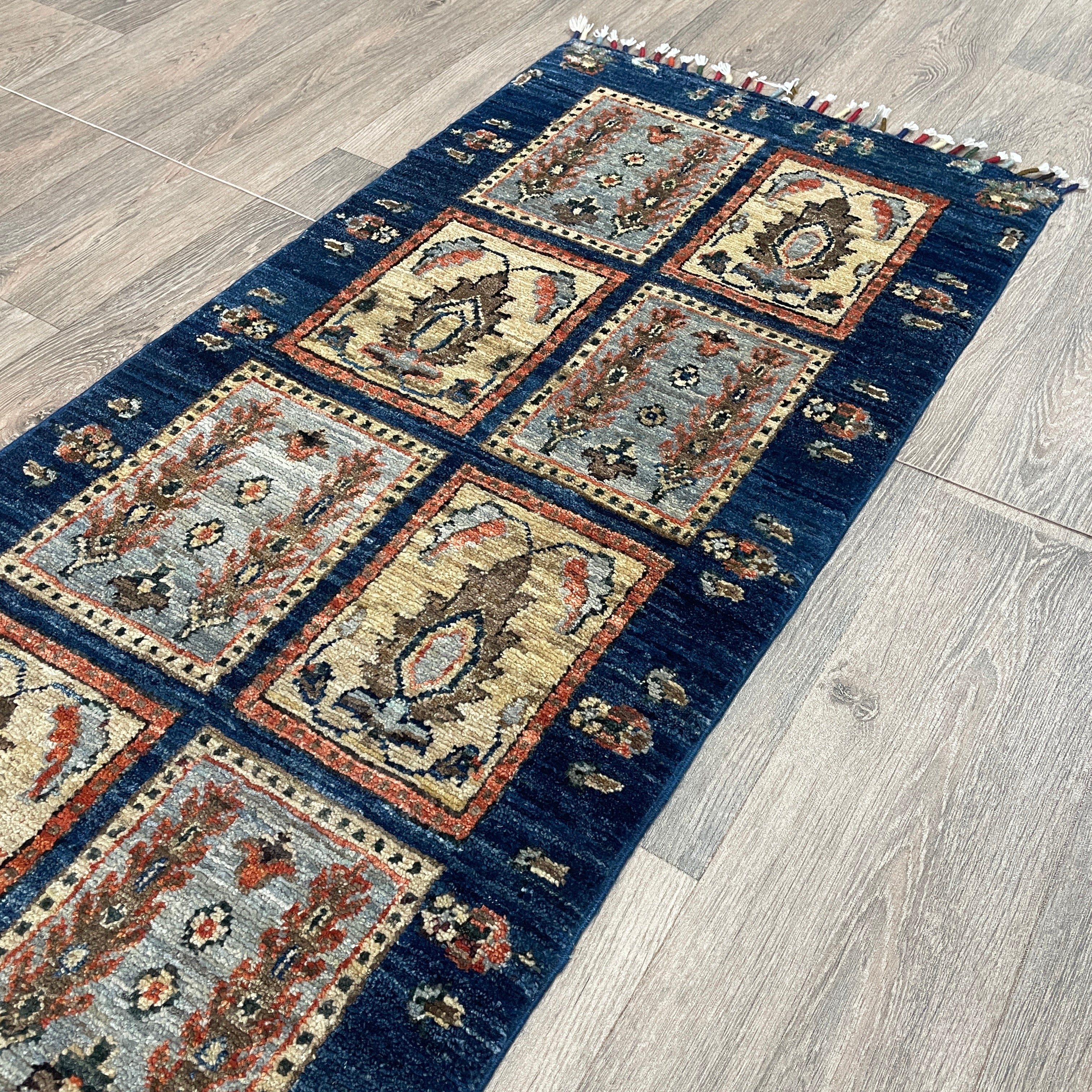 Afghan Ziegler Runner 'Tray of Flowers'