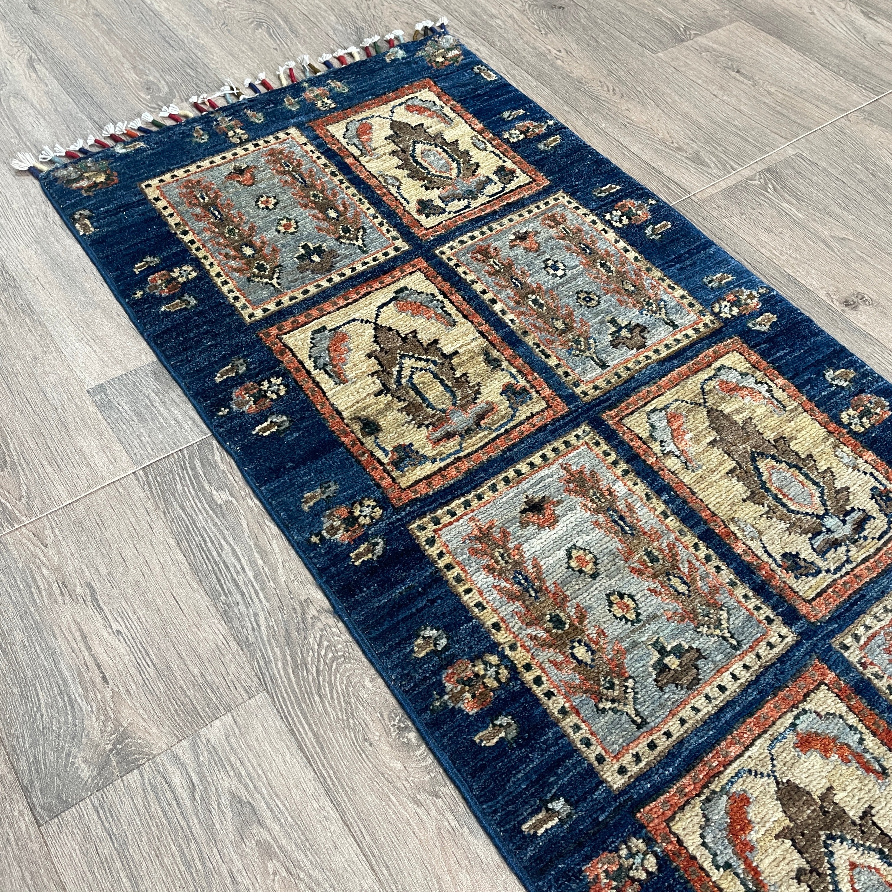 Afghan Ziegler Runner 'Tray of Flowers'