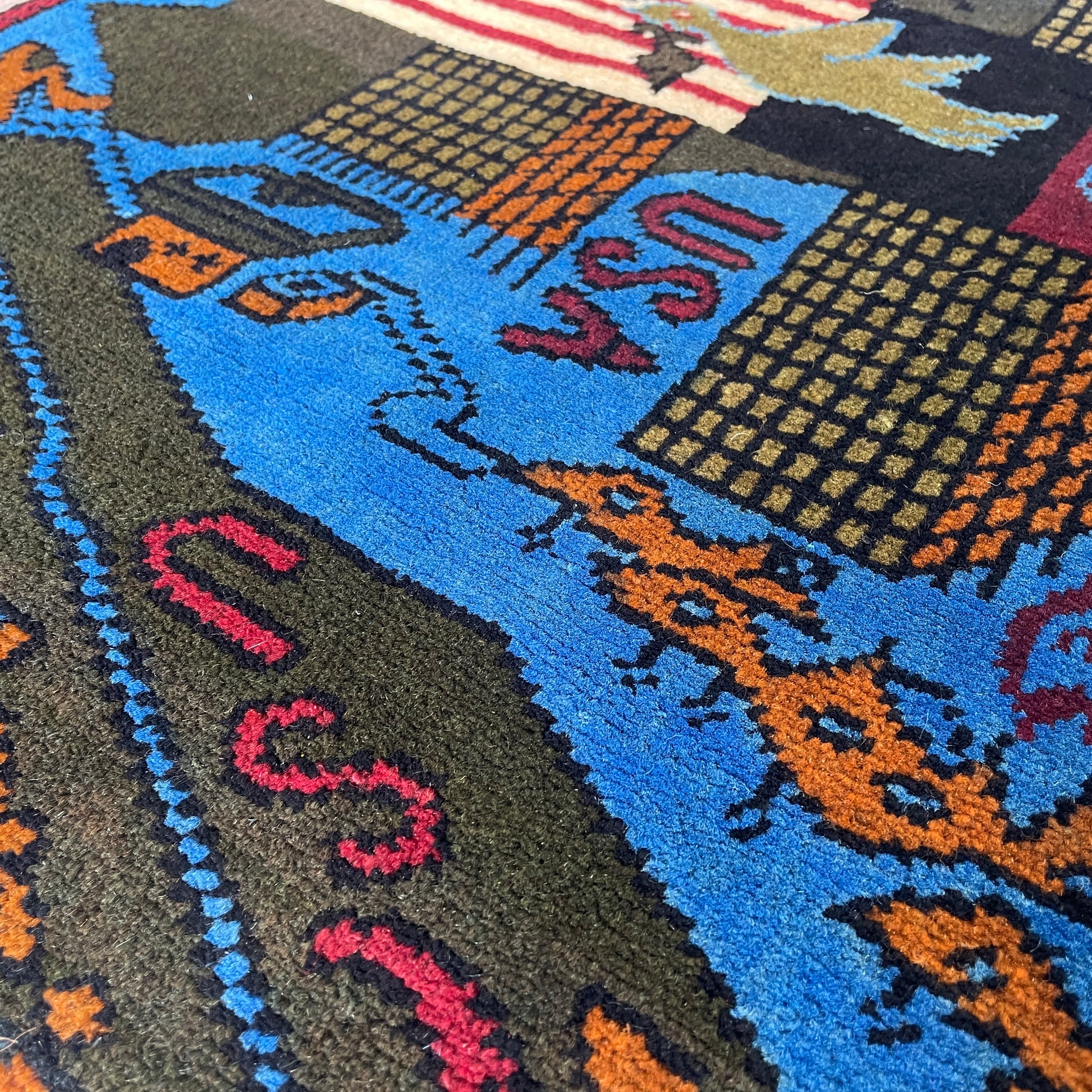 81 x 62 cm | Afghan 9/11 War Rug