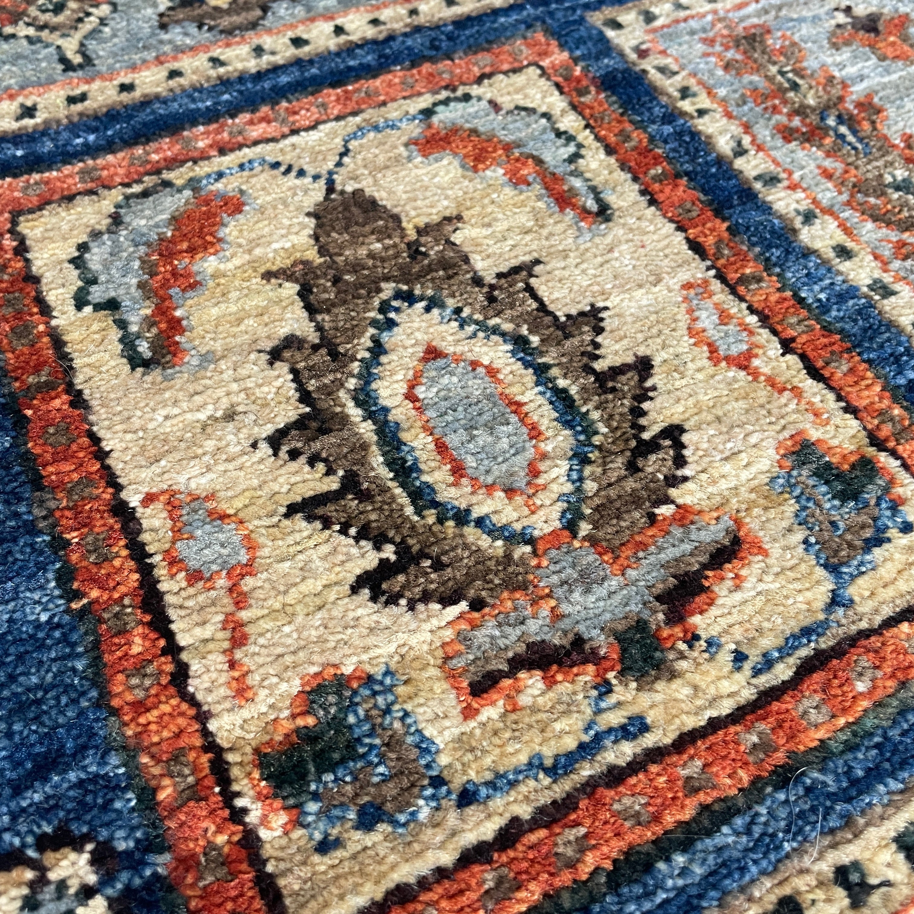 Afghan Ziegler Runner 'Tray of Flowers'