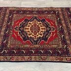 Afghan Fine Maliki Soumak Kilim Rug