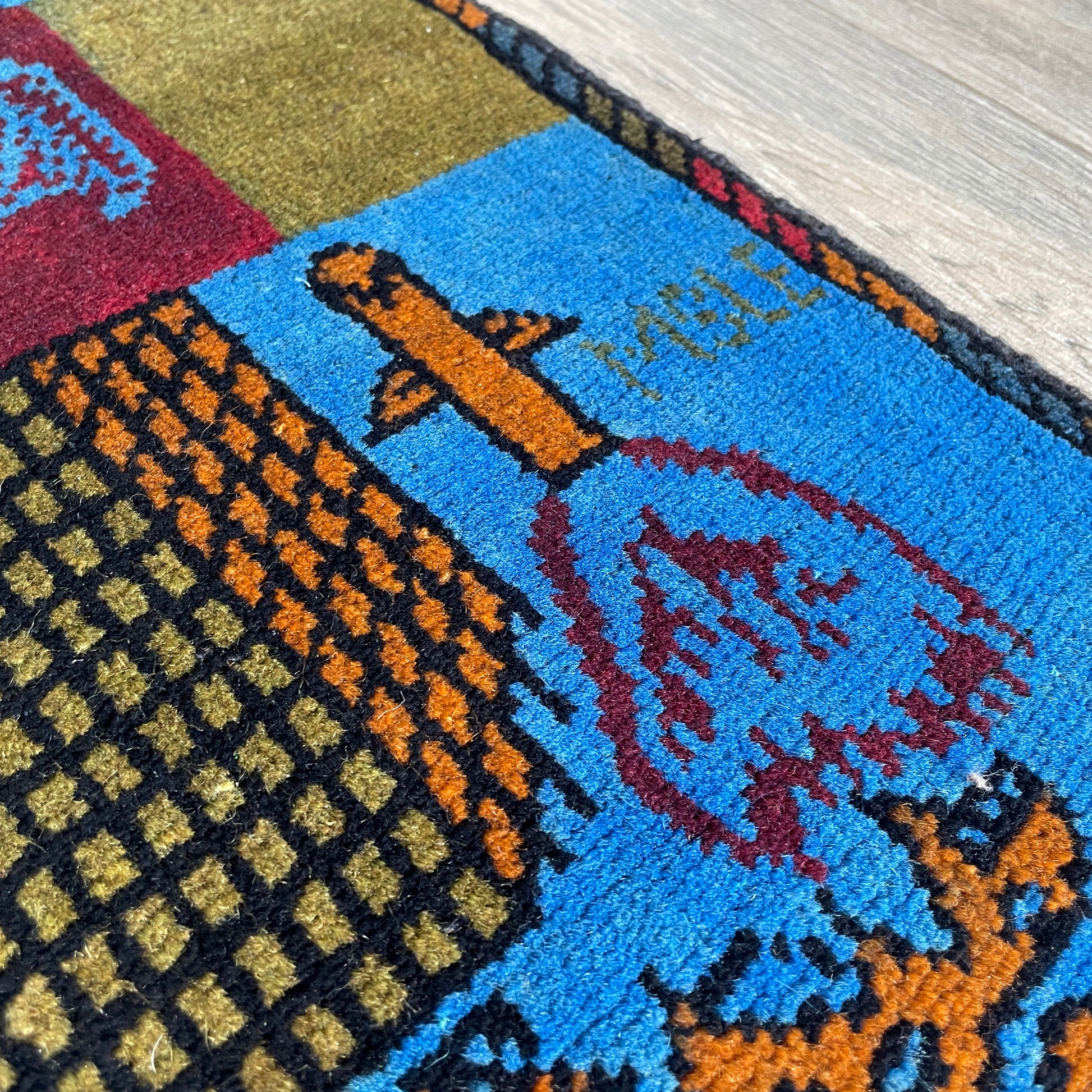 81 x 62 cm | Afghan 9/11 War Rug