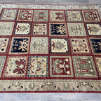 Afghan Ziegler Rug 'Tray of Flowers'
