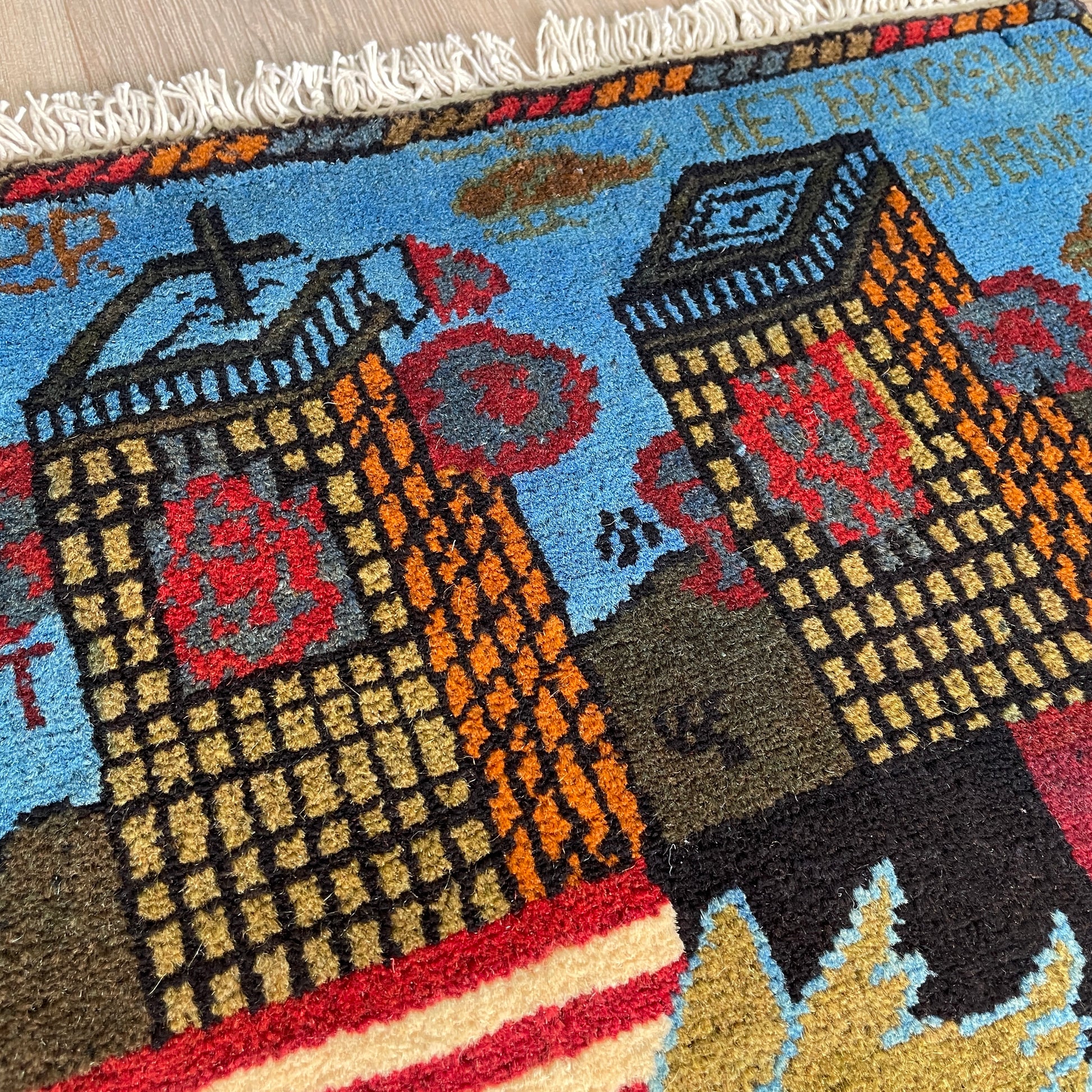 81 x 62 cm | Afghan 9/11 War Rug