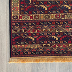 Afghan Fine Maliki Soumak Kilim Rug