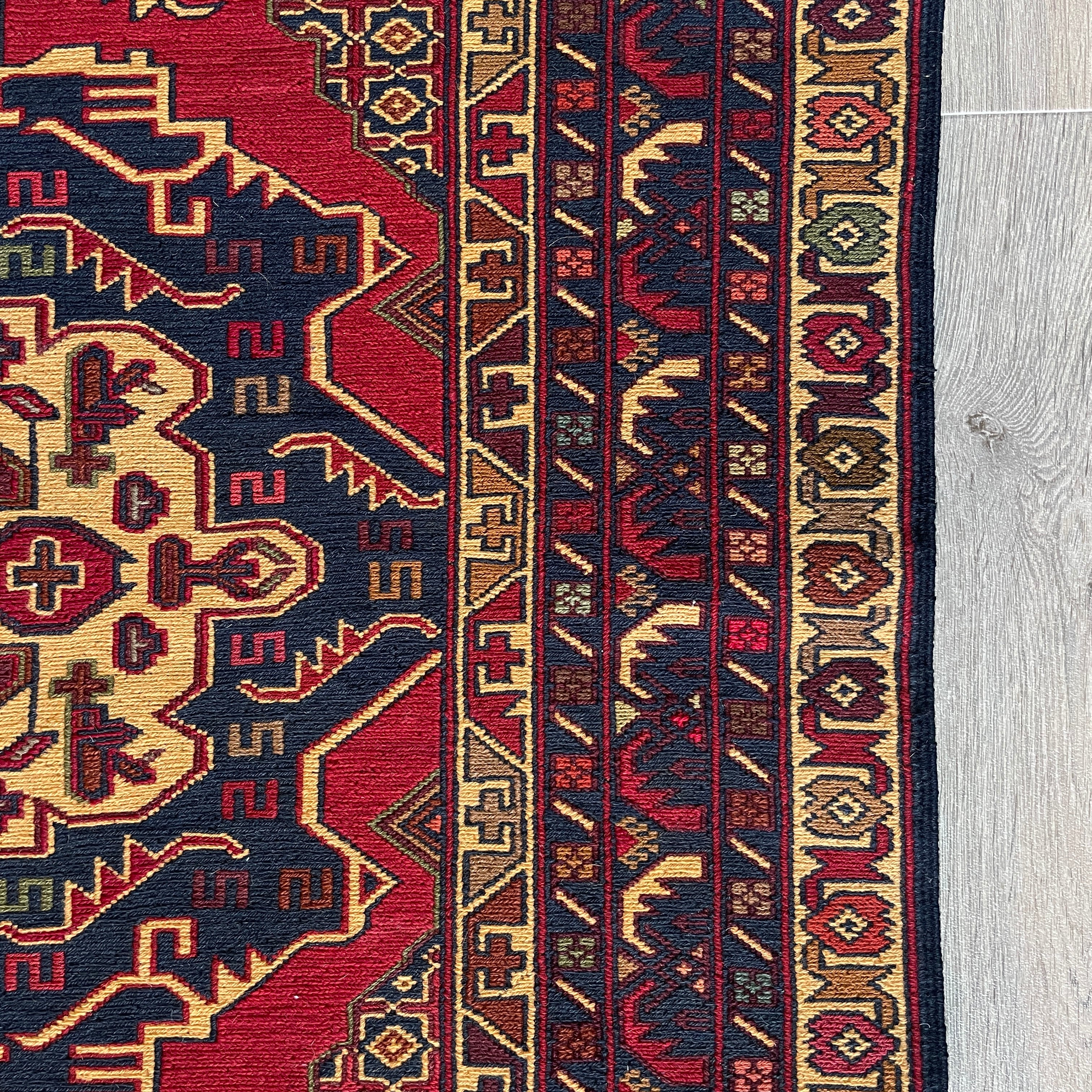 Afghan Fine Maliki Soumak Kilim Rug