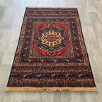 Afghan Fine Maliki Soumak Kilim Rug