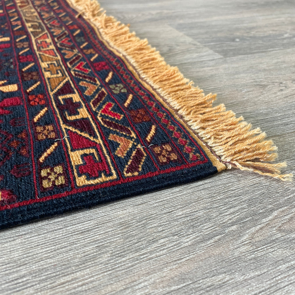 Afghan Fine Maliki Soumak Kilim Rug