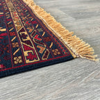 Afghan Fine Maliki Soumak Kilim Rug