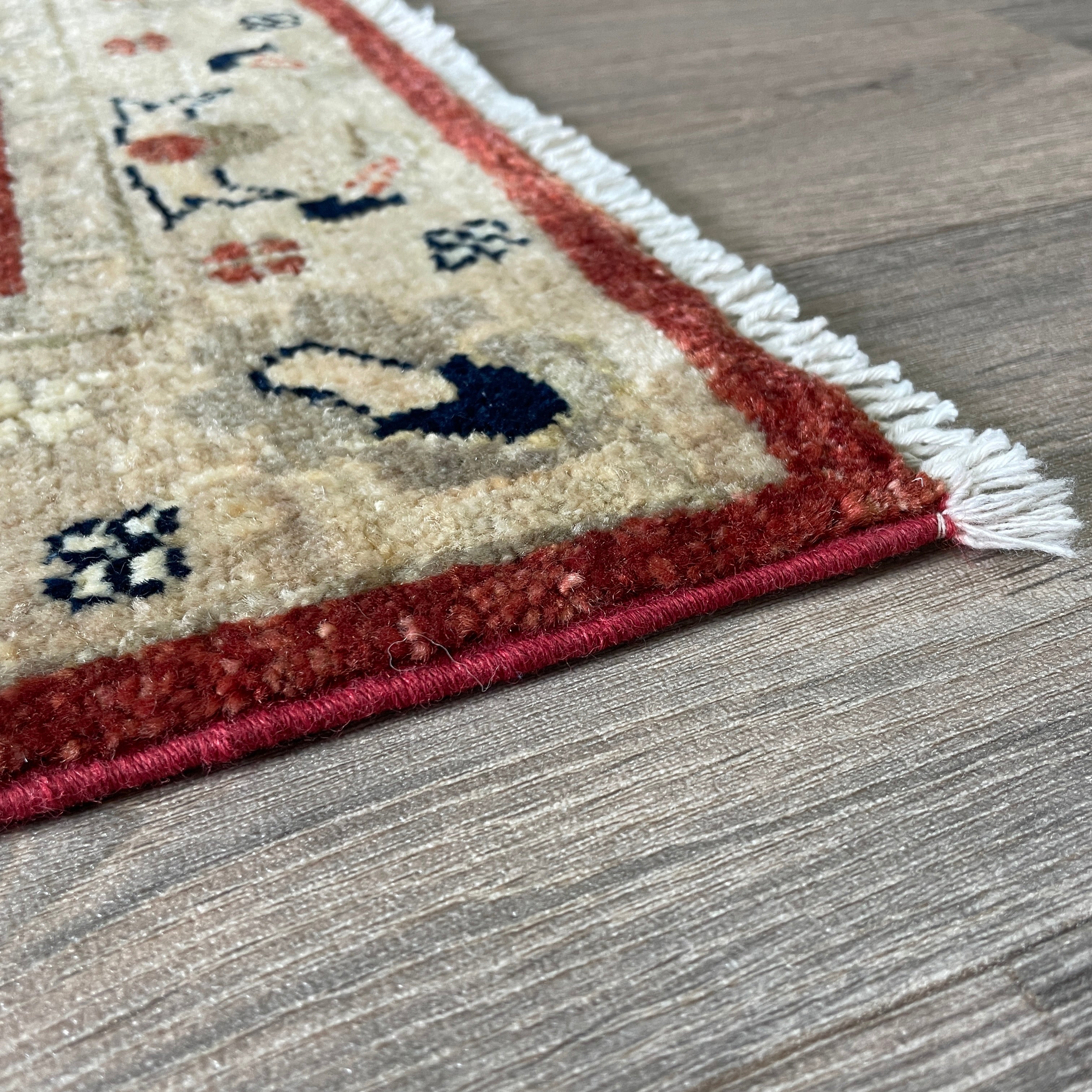 Afghan Ziegler Rug 'Tray of Flowers'