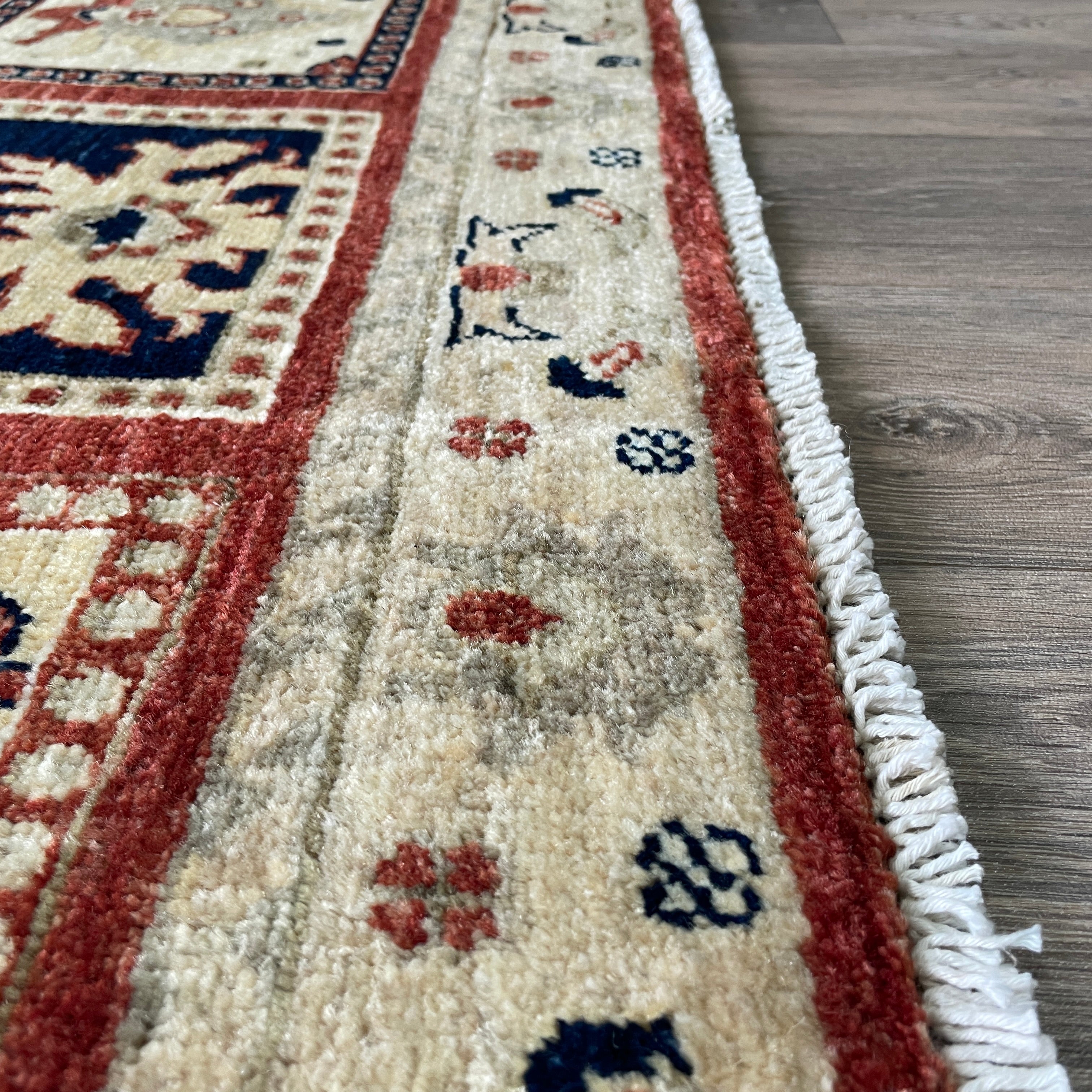 Afghan Ziegler Rug 'Tray of Flowers'