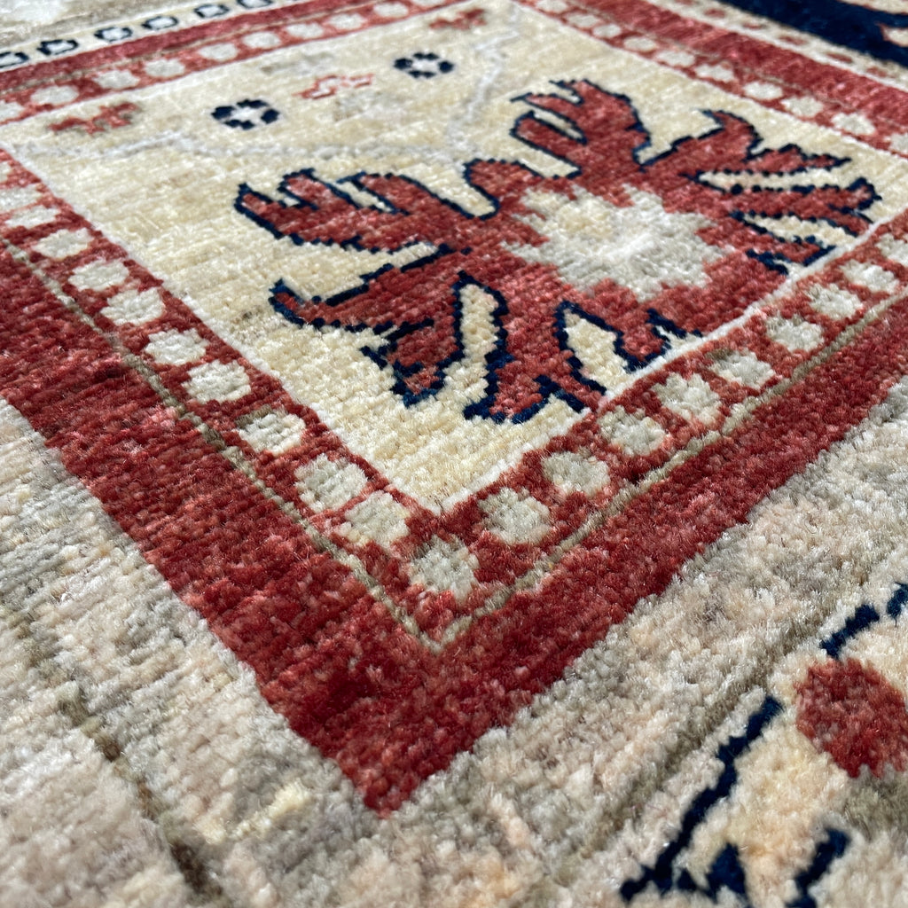 Afghan Ziegler Rug 'Tray of Flowers'