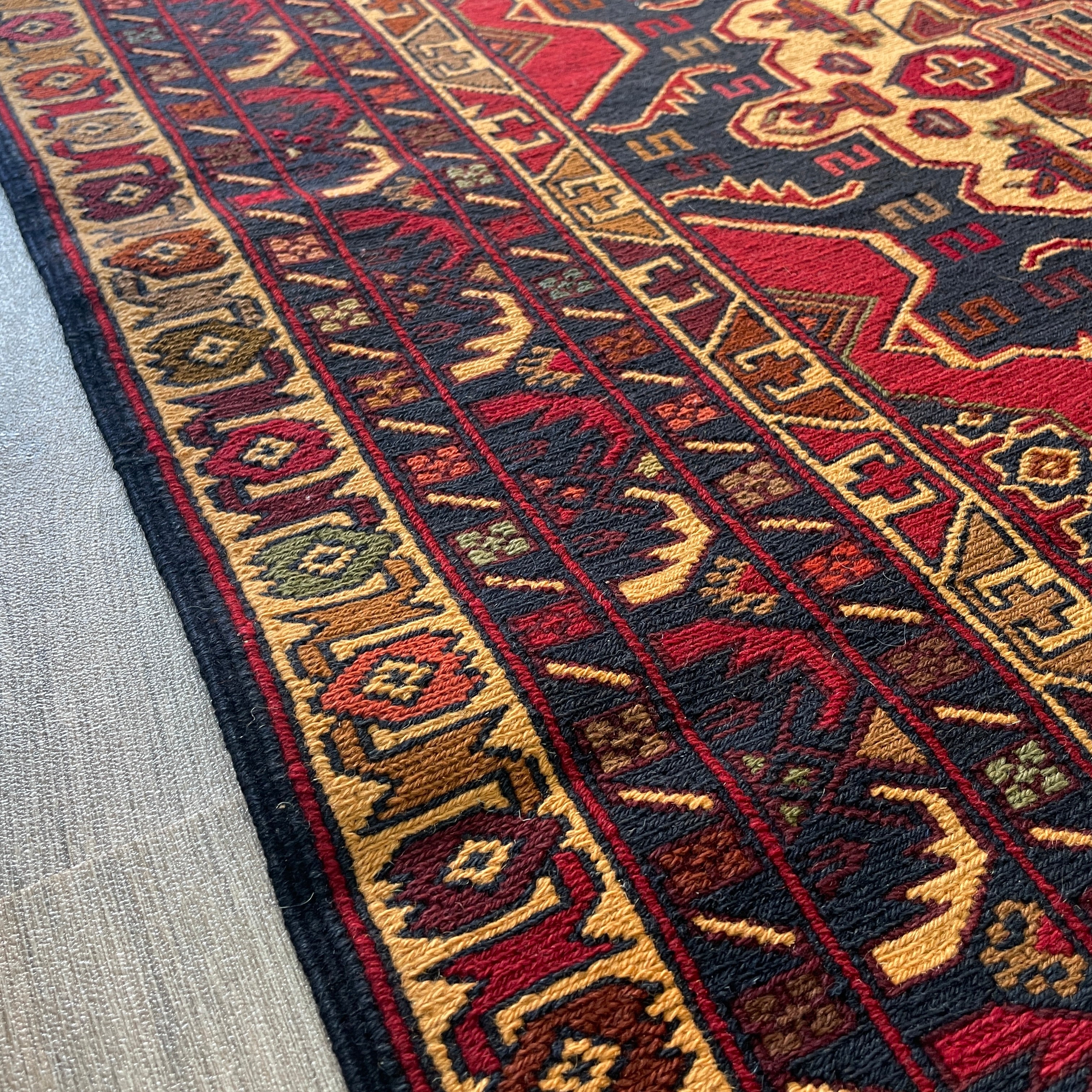 Afghan Fine Maliki Soumak Kilim Rug