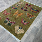 176 x 120 cm | Afghan Fine Gabbeh Rug - Khorasan Rugs
