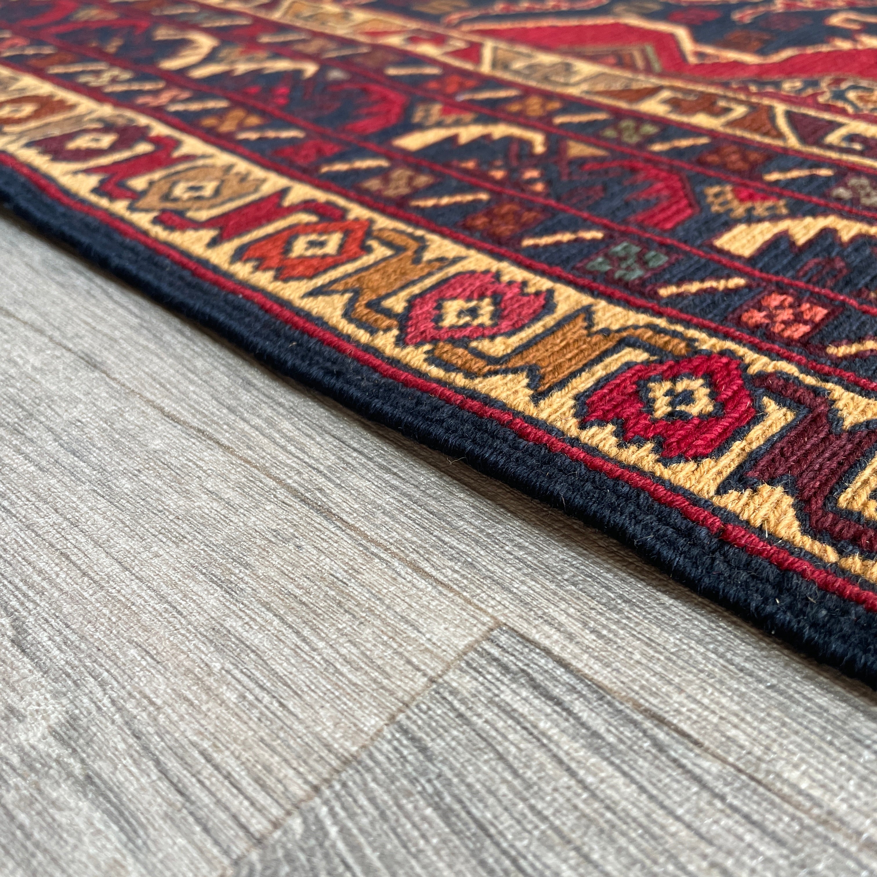 Afghan Fine Maliki Soumak Kilim Rug