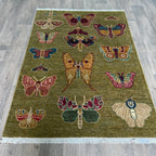 176 x 120 cm | Afghan Fine Gabbeh Rug - Khorasan Rugs