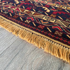 Afghan Fine Maliki Soumak Kilim Rug
