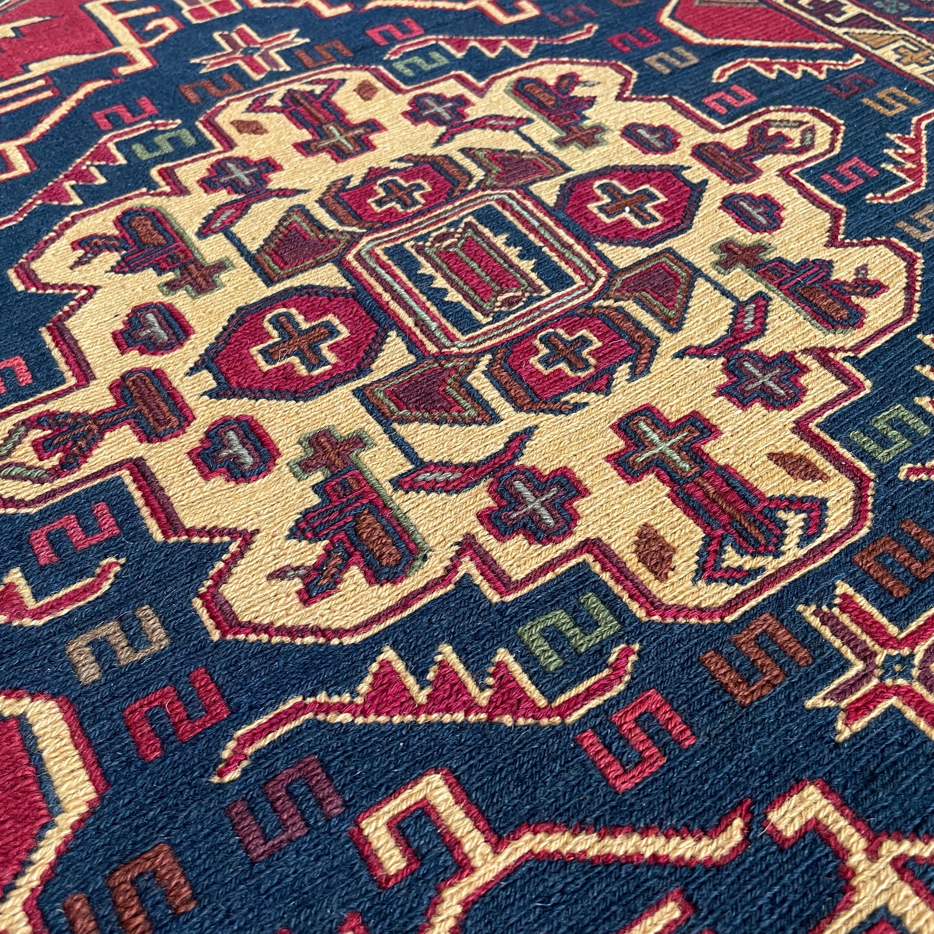 Afghan Fine Maliki Soumak Kilim Rug