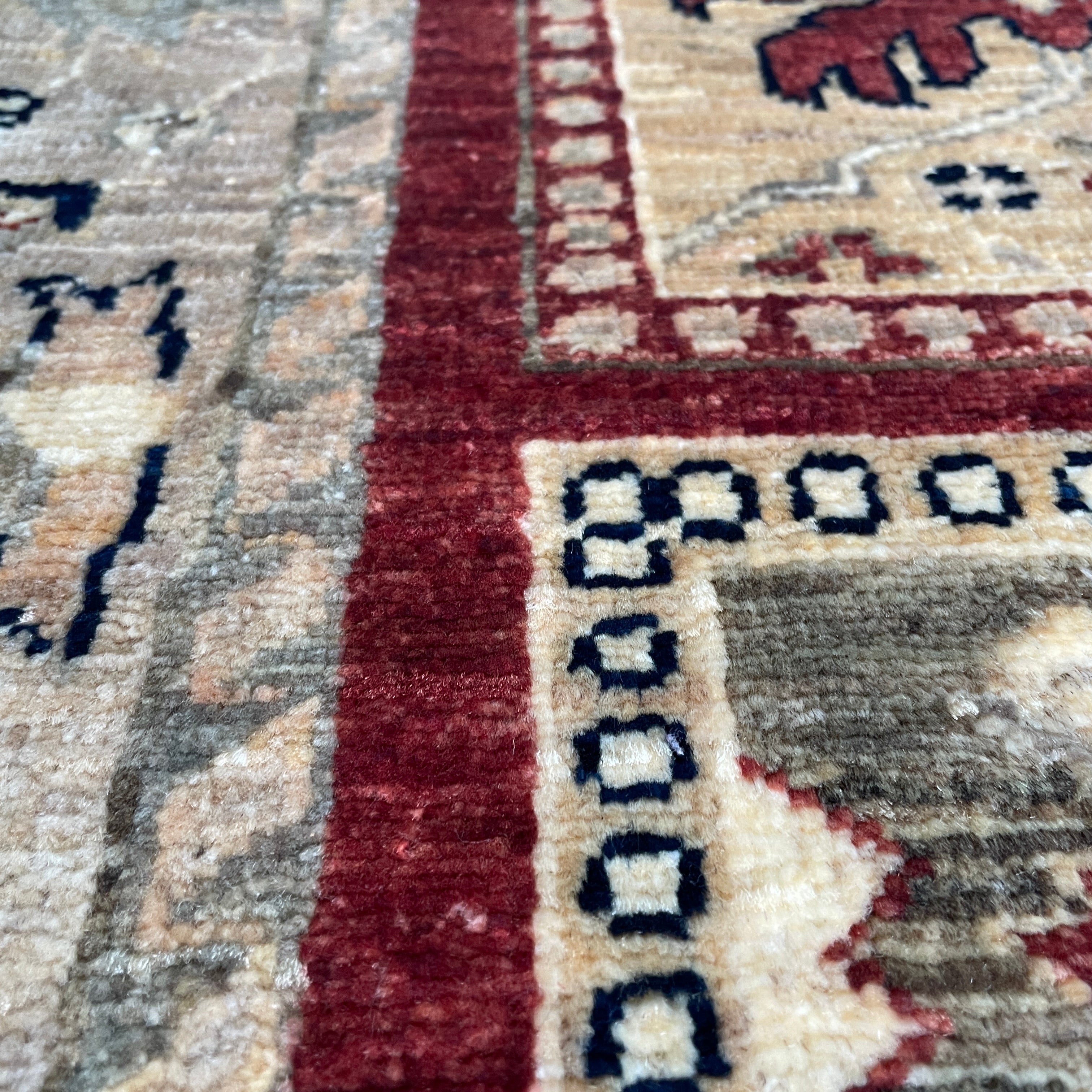 Afghan Ziegler Rug 'Tray of Flowers'