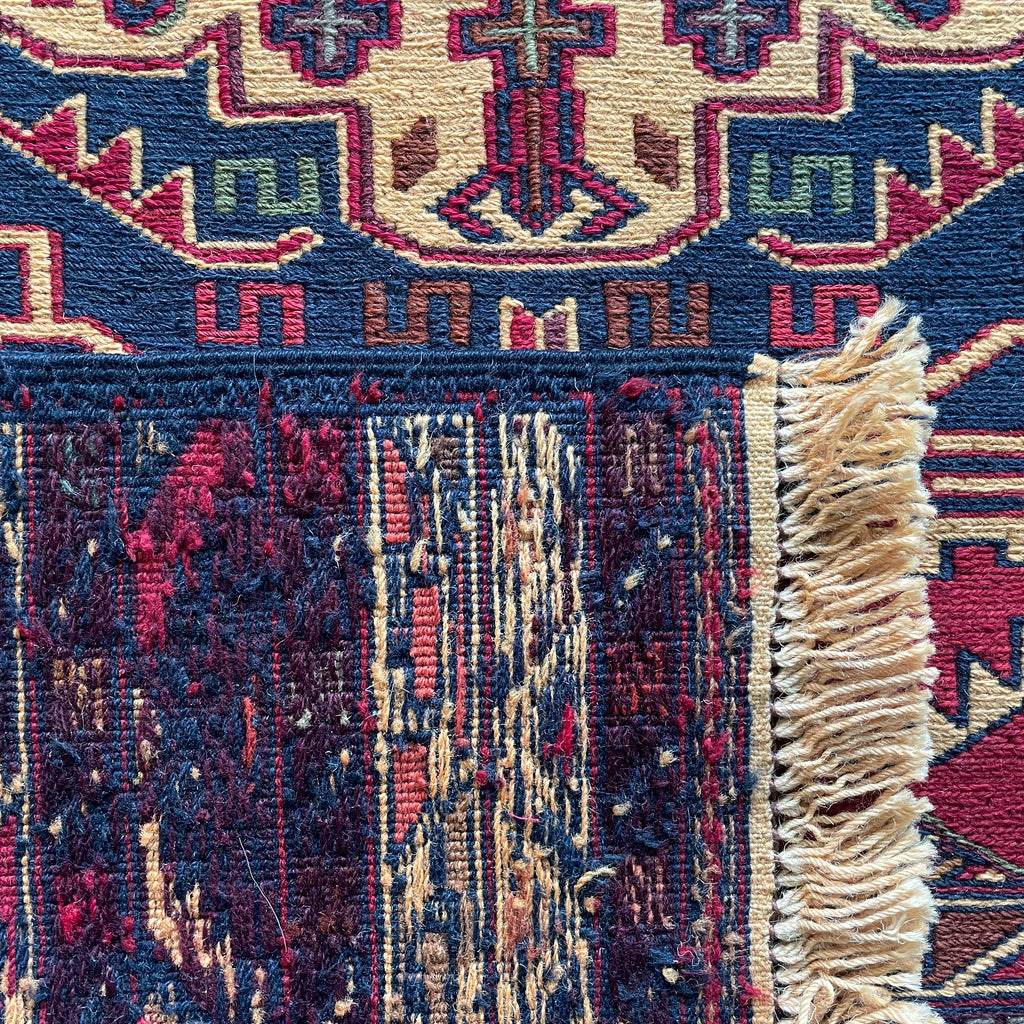 Afghan Fine Maliki Soumak Kilim Rug