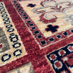 Afghan Ziegler Rug 'Tray of Flowers'