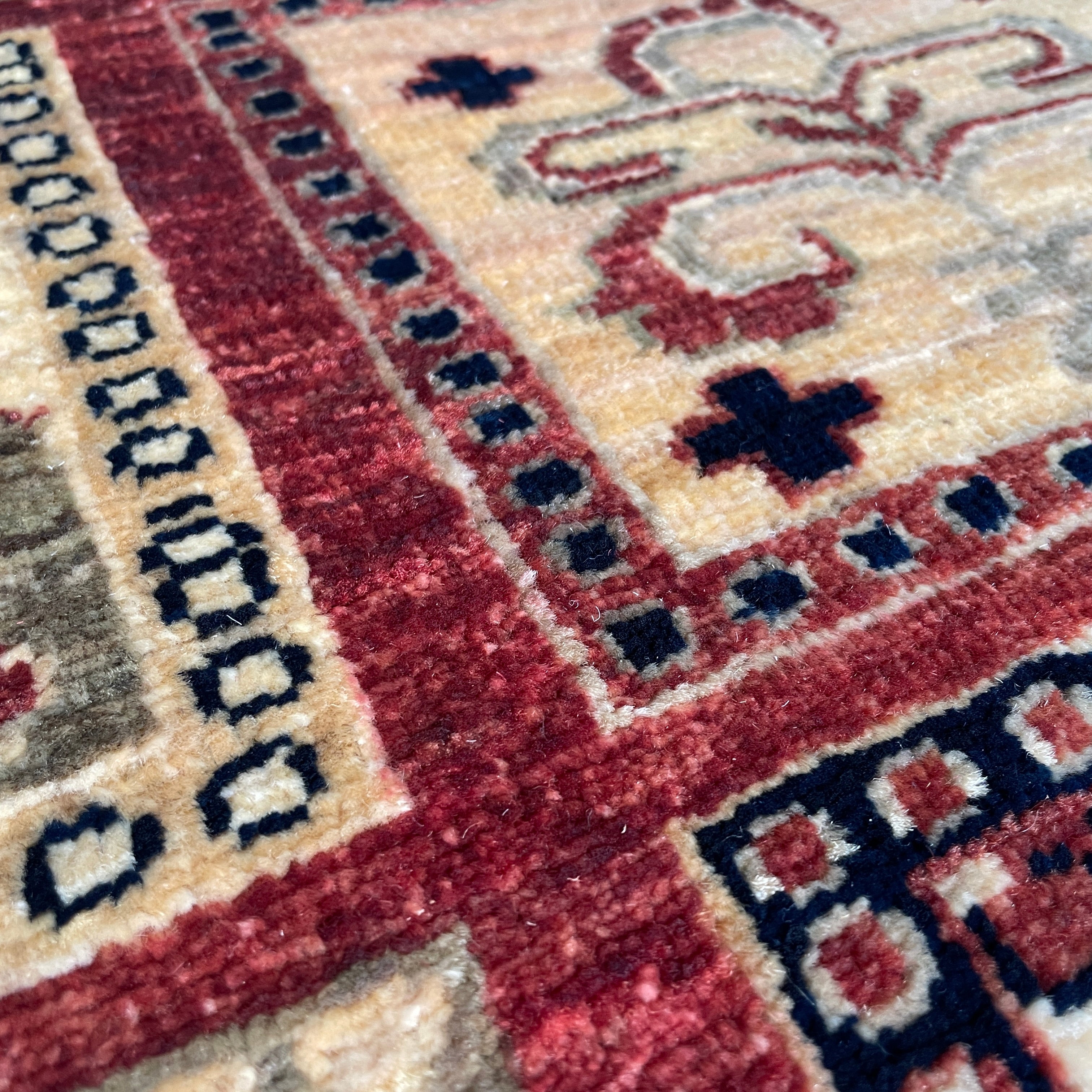 Afghan Ziegler Rug 'Tray of Flowers'