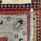 Afghan Ziegler Rug 'Tray of Flowers'