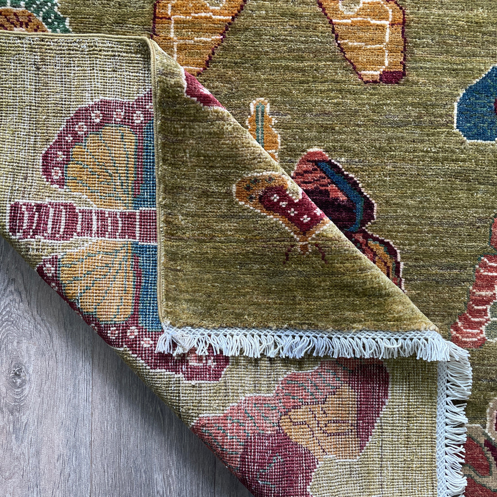 176 x 120 cm | Afghan Fine Gabbeh Rug - Khorasan Rugs
