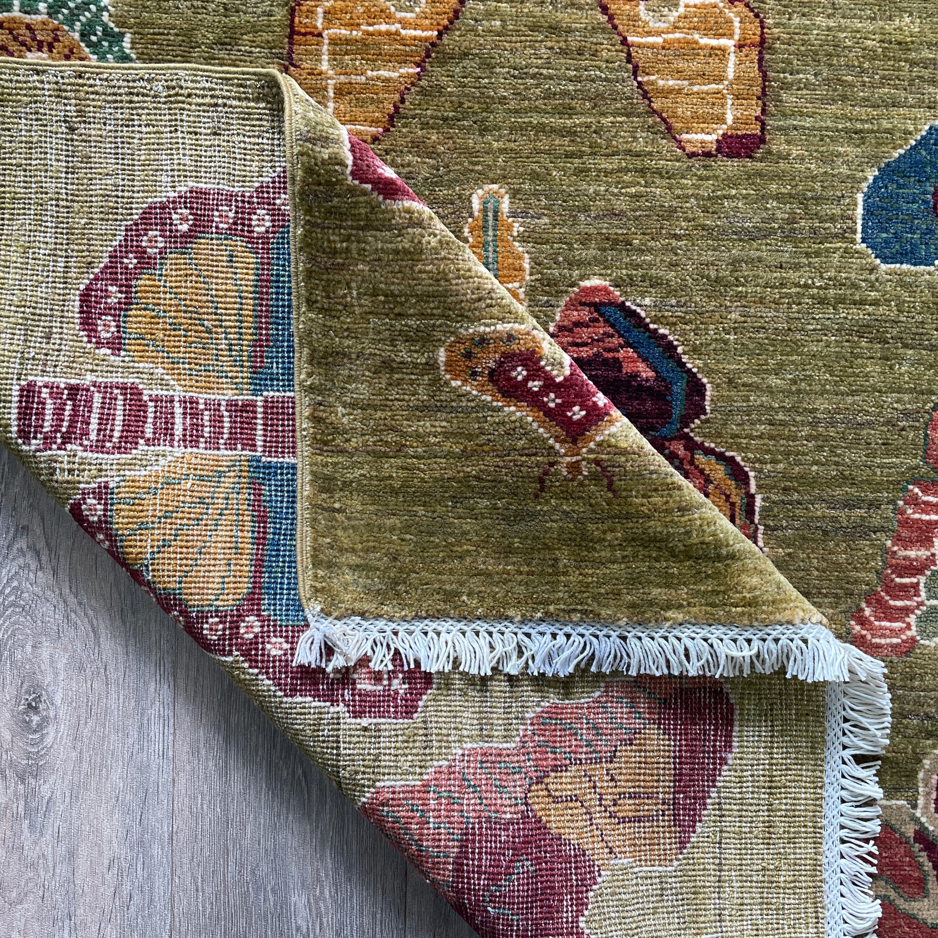 176 x 120 cm | Afghan Fine Gabbeh Rug - Khorasan Rugs