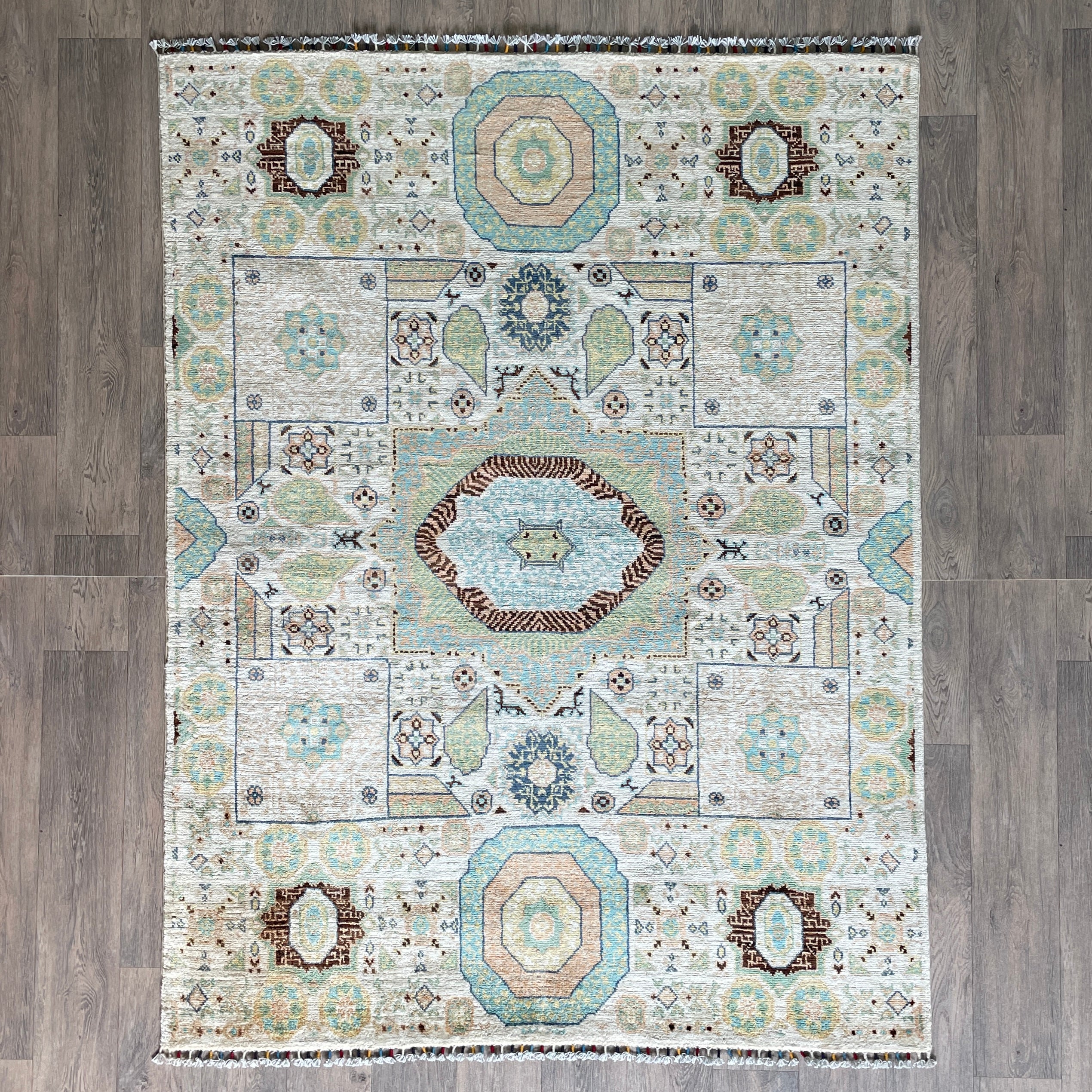 202 x 151 cm | Afghan Mamluk Rug - Khorasan Rugs