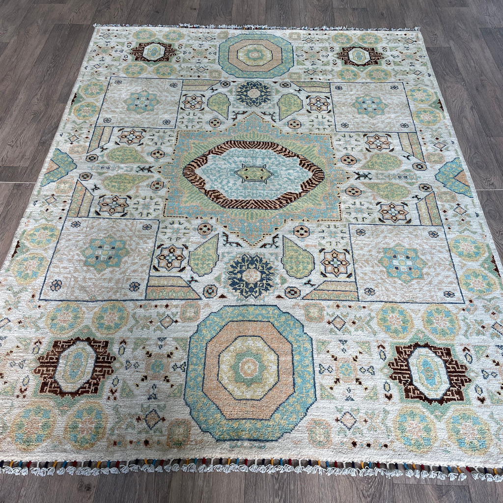 202 x 151 cm | Afghan Mamluk Rug - Khorasan Rugs