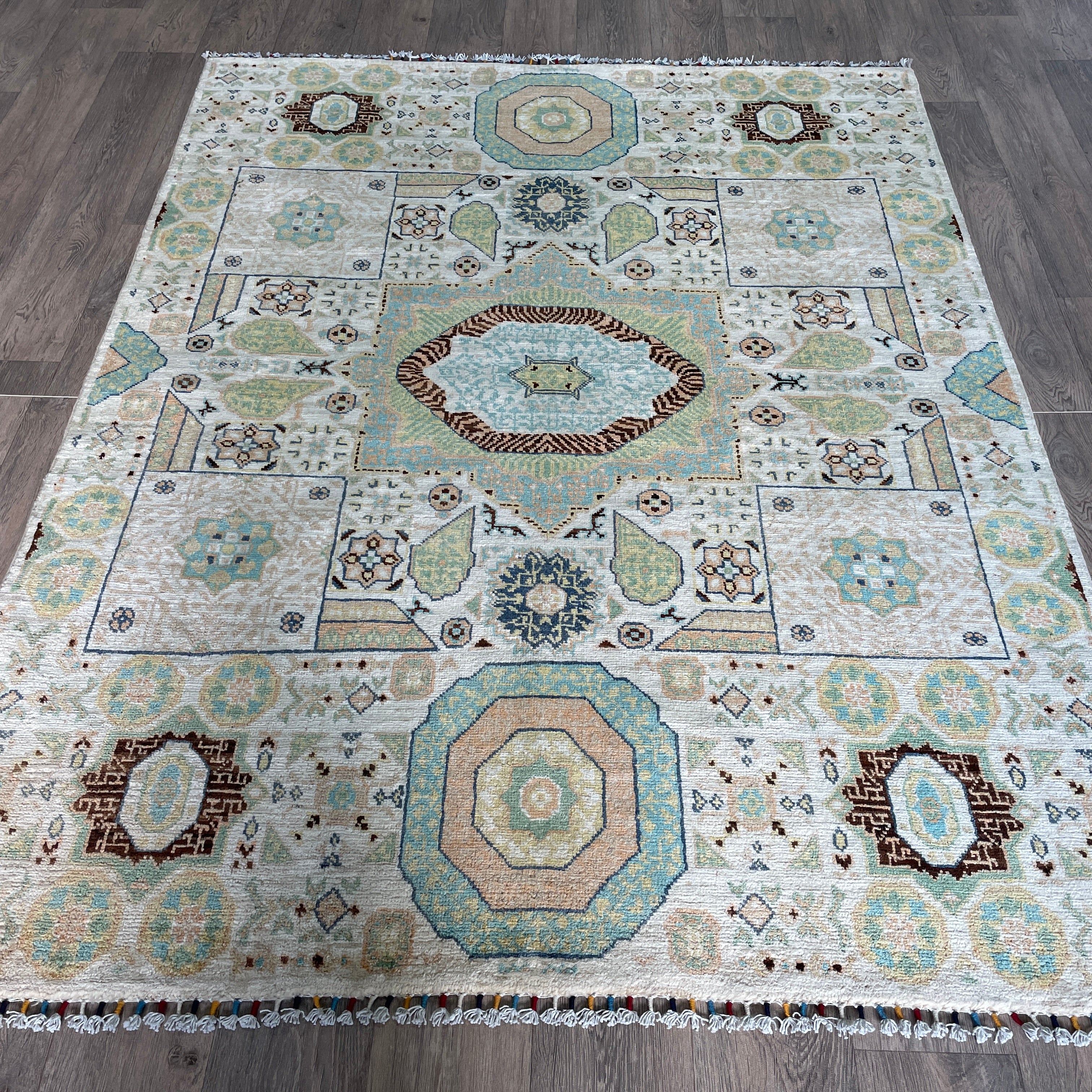 202 x 151 cm | Afghan Mamluk Rug - Khorasan Rugs
