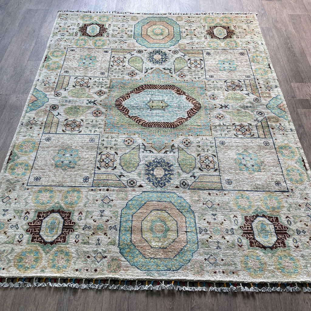 202 x 151 cm | Afghan Mamluk Rug - Khorasan Rugs