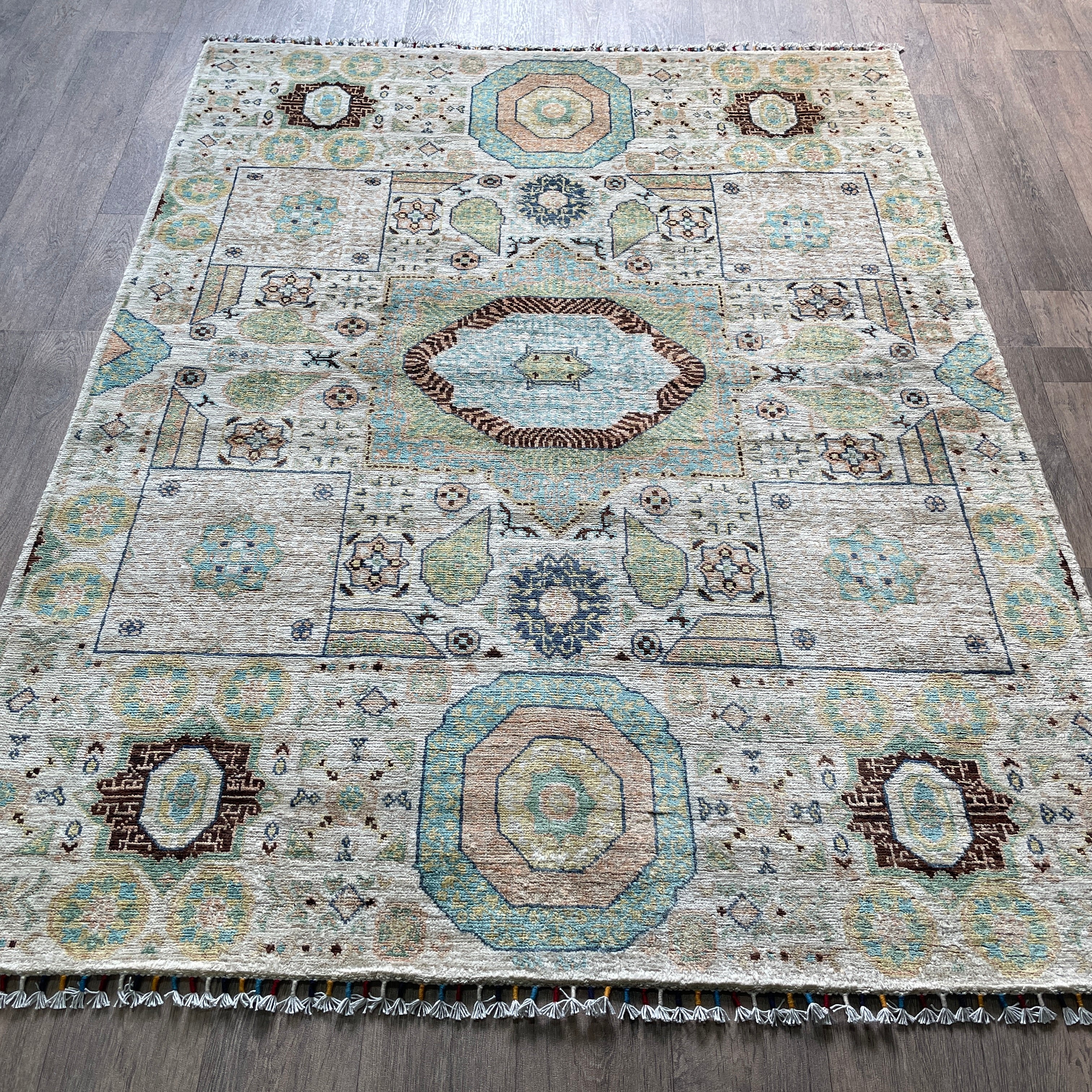 202 x 151 cm | Afghan Mamluk Rug - Khorasan Rugs