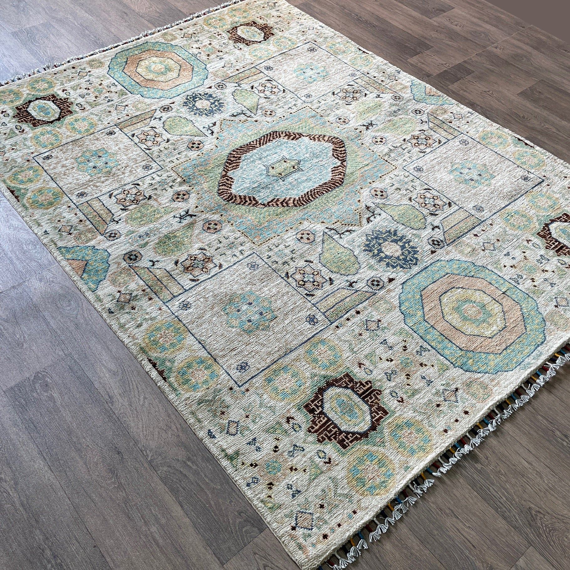 202 x 151 cm | Afghan Mamluk Rug - Khorasan Rugs