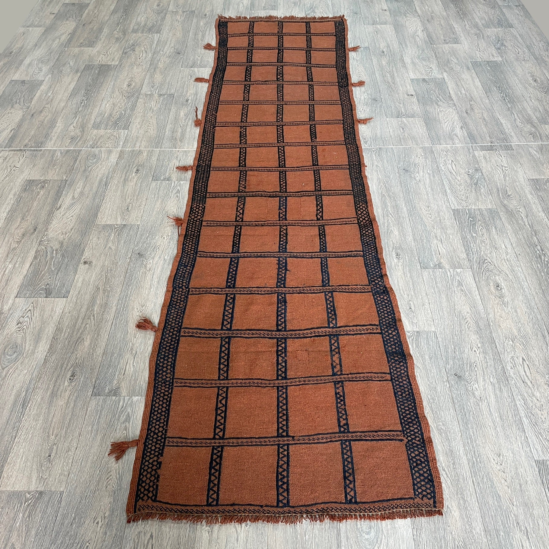 Afghan Soumak Kilim Runner (Old 1980)