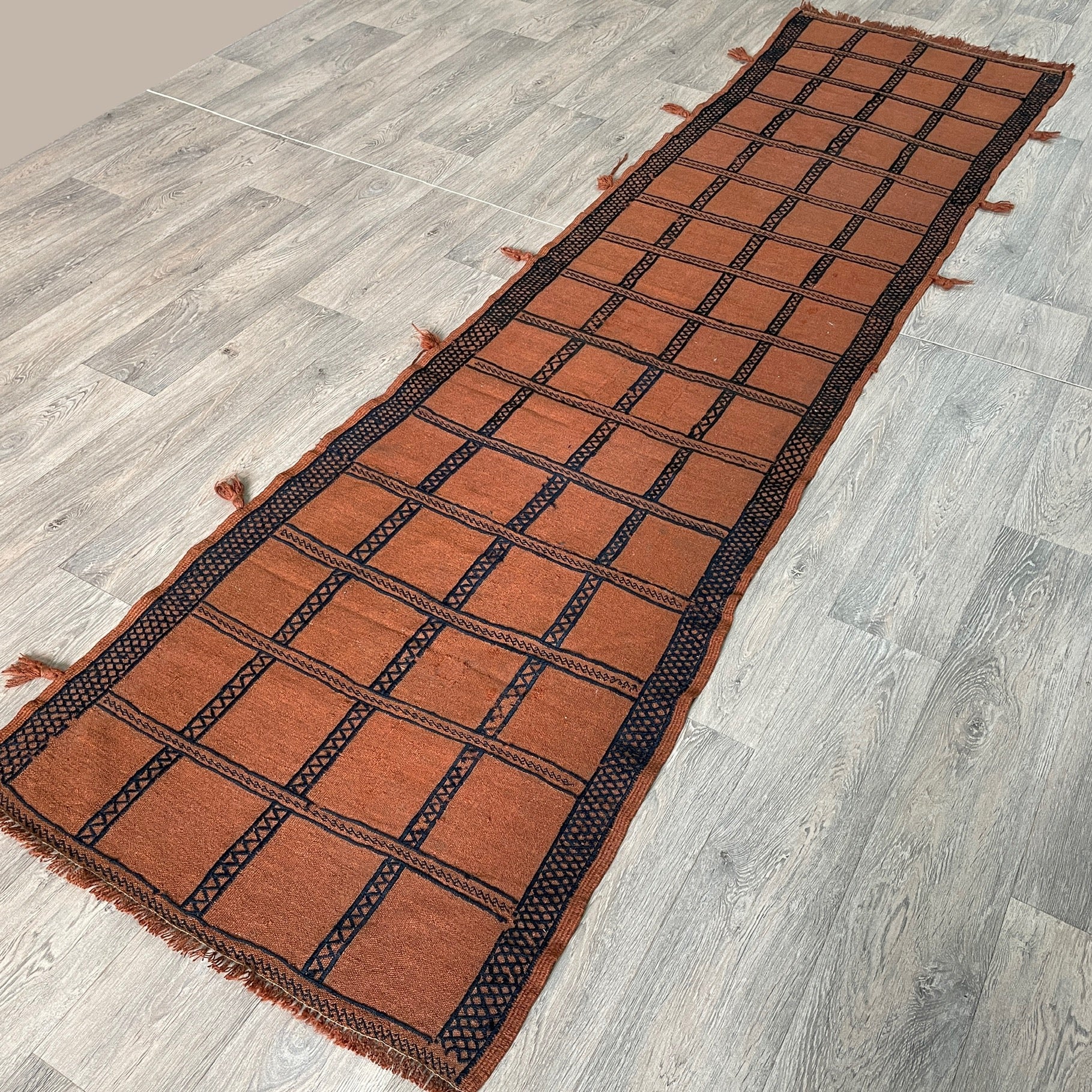 Afghan Soumak Kilim Runner (Old 1980)