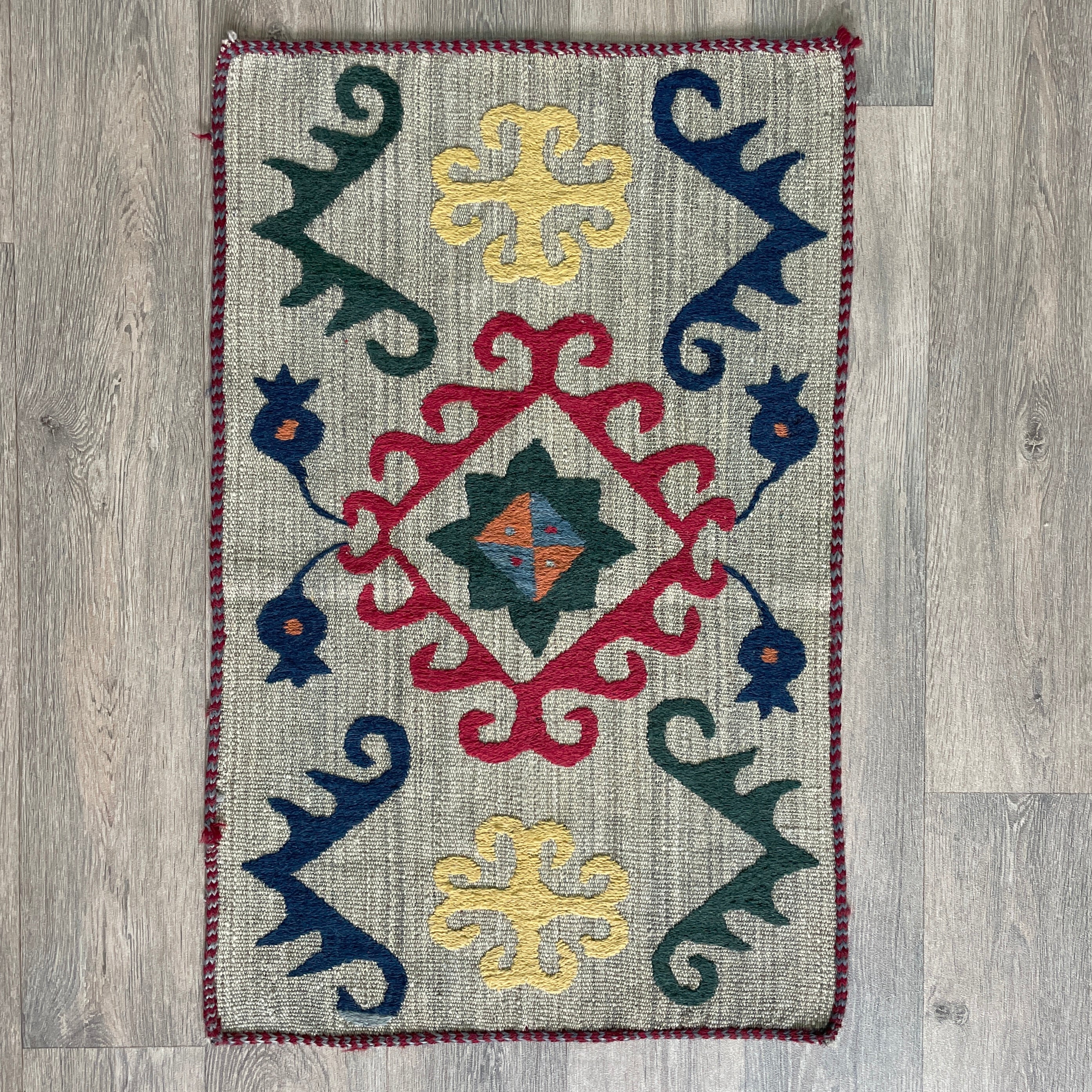 Uzbek Suzani Table Throw