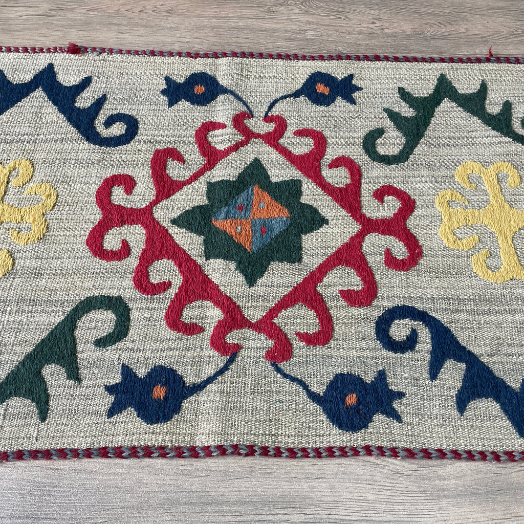 Uzbek Suzani Table Throw